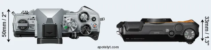 Compare E-M5 III versus WG-6 top