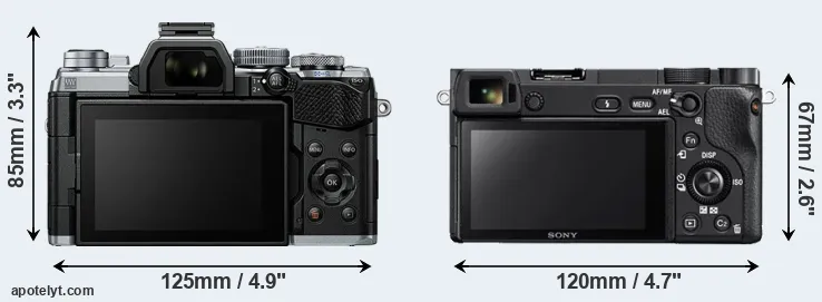 Comparison E-M5 III or A6300 rear
