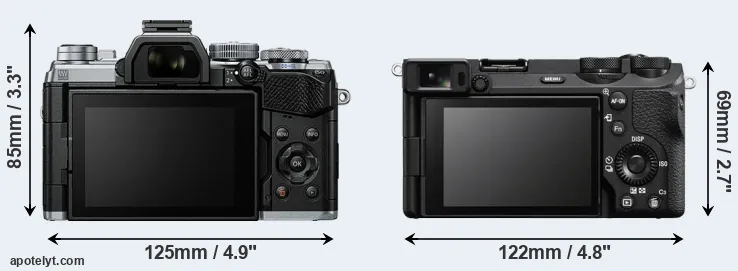Comparison E-M5 III or A6700 rear
