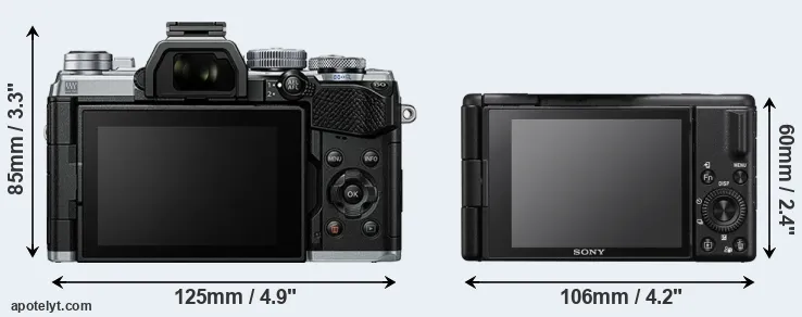 Comparison E-M5 III or ZV-1 II rear