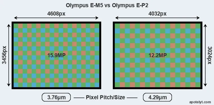 E-M5 versus E-P2 MP