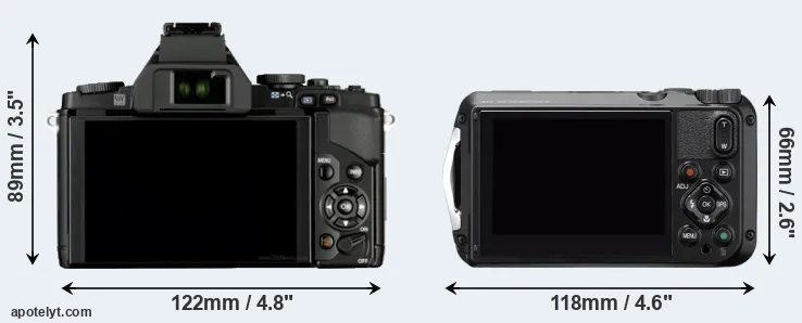 Comparison E-M5 or WG-6 rear