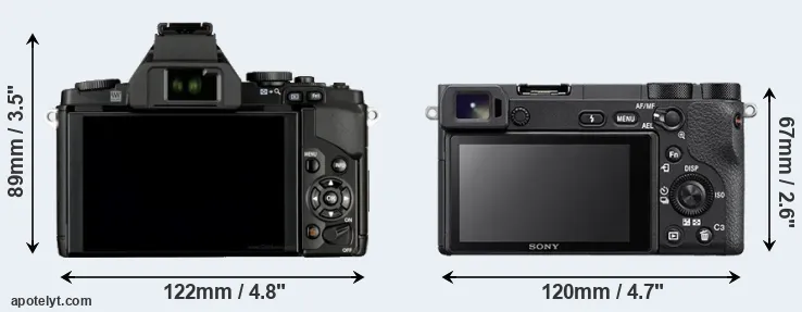 Comparison E-M5 or A6500 rear