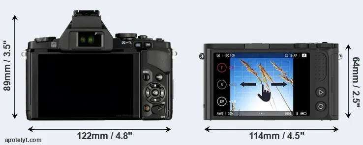 Comparison E-M5 or M1 rear