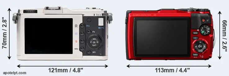 Comparison E-P1 or TG-6 rear
