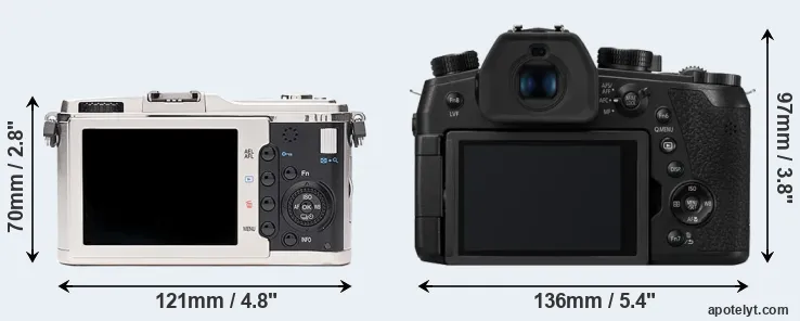 Comparison E-P1 or FZ1000 II rear