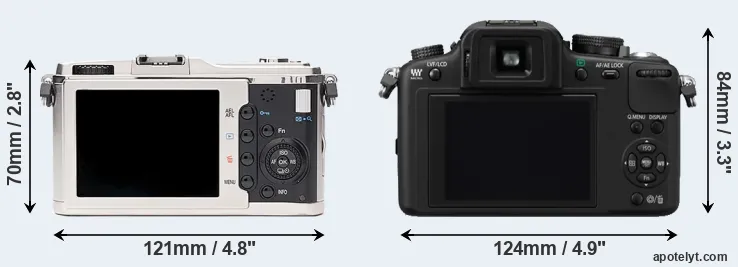 Comparison E-P1 or G10 rear