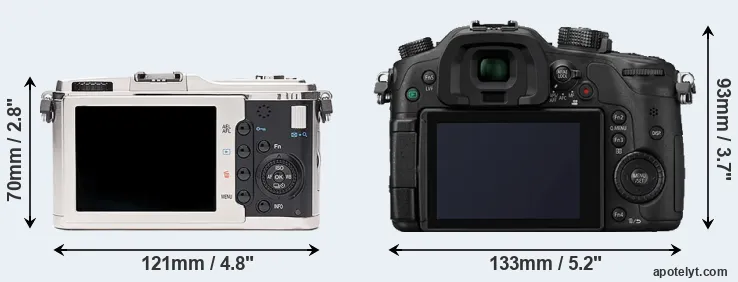 Comparison E-P1 or GH4 rear