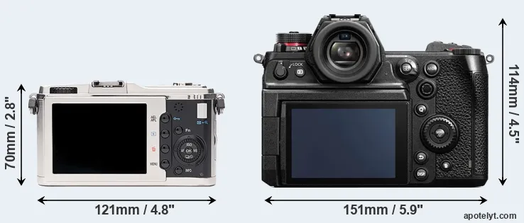 Comparison E-P1 or S1H rear