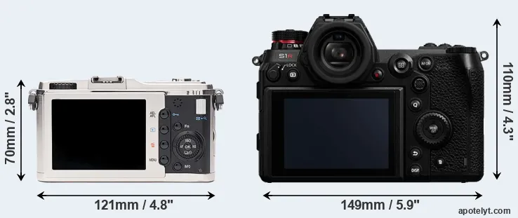 Comparison E-P1 or S1R rear