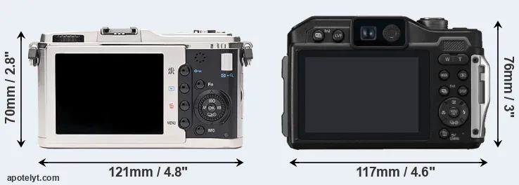 Comparison E-P1 or TS7 rear