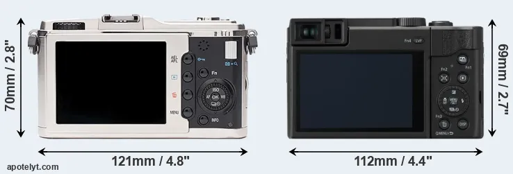 Comparison E-P1 or ZS80 rear