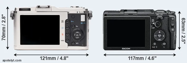 Comparison E-P1 or GR II rear
