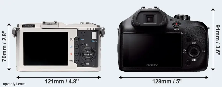Comparison E-P1 or A3000 rear