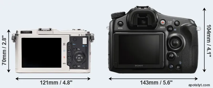 Comparison E-P1 or A68 rear