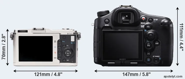 Comparison E-P1 or A99 rear