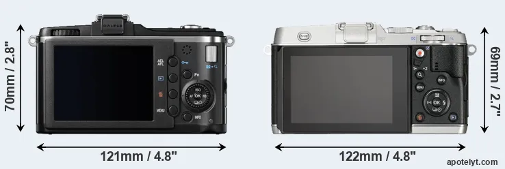 Comparison E-P2 or E-P5 rear