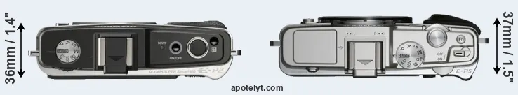 Compare E-P2 versus E-P5 top