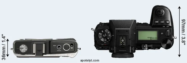 Compare E-P2 versus S1R top