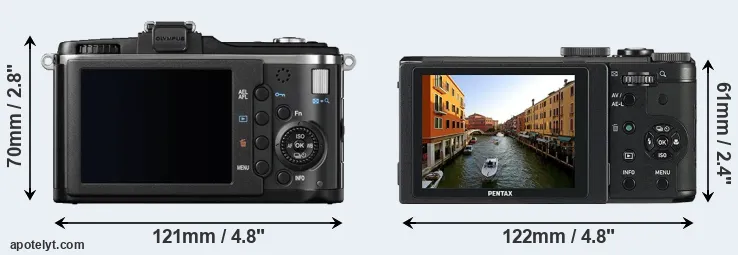 Comparison E-P2 or MX-1 rear