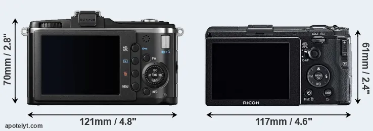 Comparison E-P2 or GR rear