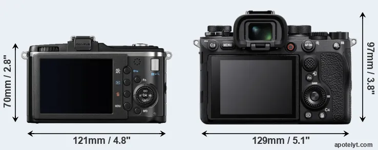 Comparison E-P2 or A1 rear