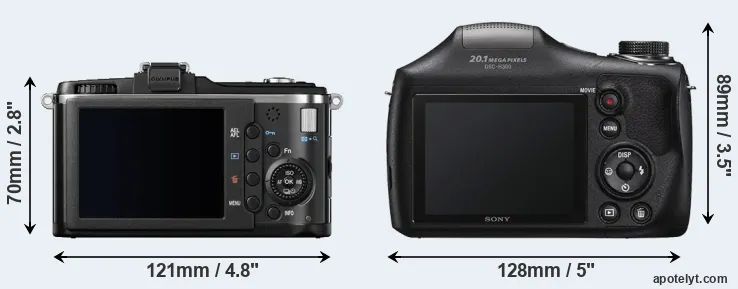Comparison E-P2 or H300 rear