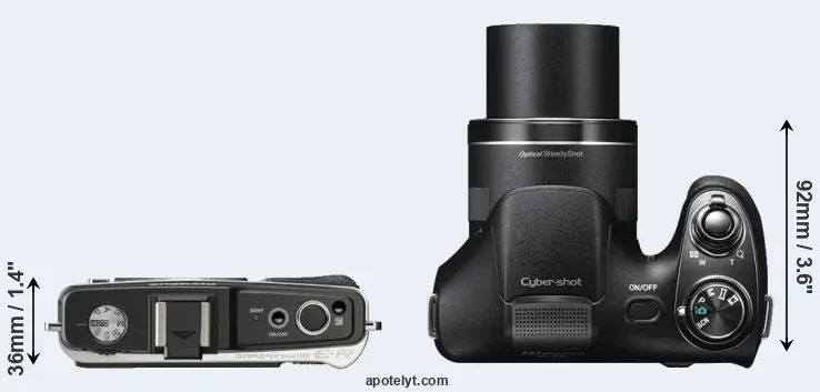 Compare E-P2 versus H300 top
