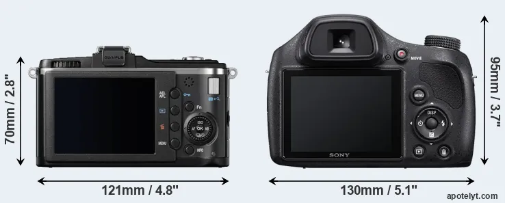 Comparison E-P2 or H400 rear