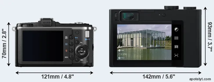 Comparison E-P2 or ZX1 rear
