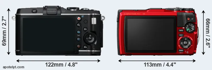 Comparison E-P3 or TG-6 rear