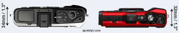 Compare E-P3 versus TG-6 top