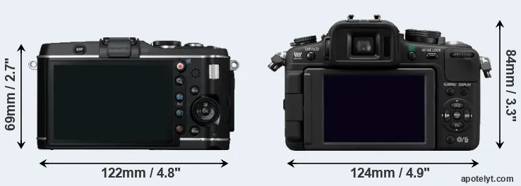 Comparison E-P3 or G2 rear