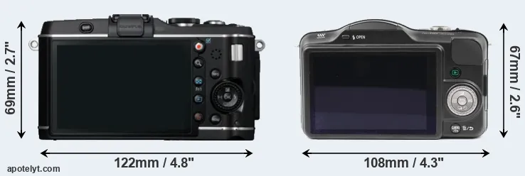 Comparison E-P3 or GF3 rear