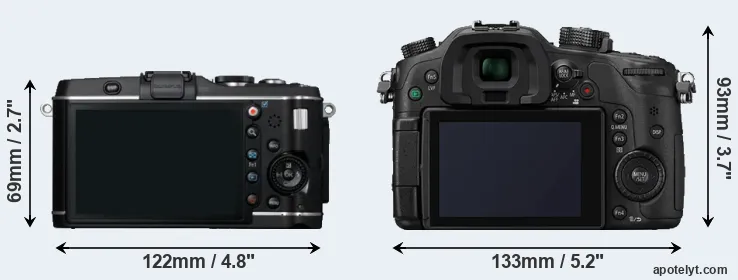 Comparison E-P3 or GH4 rear