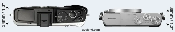 Compare E-P3 versus GM1 top