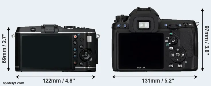 Comparison E-P3 or K-5 rear