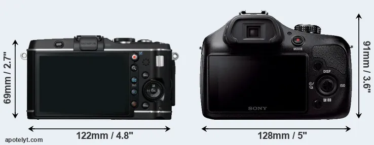 Comparison E-P3 or A3000 rear