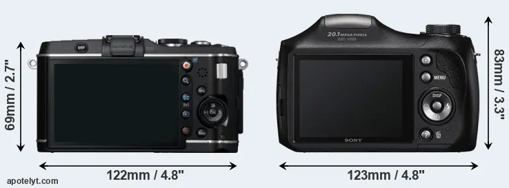 Comparison E-P3 or H200 rear