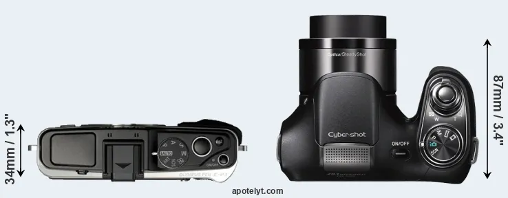 Compare E-P3 versus H200 top