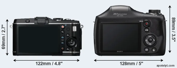 Comparison E-P3 or H300 rear