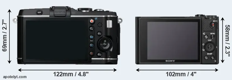 Comparison E-P3 or WX800 rear