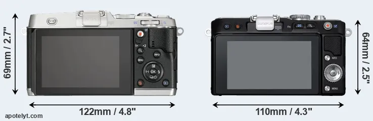 Comparison E-P5 or E-PL3 rear