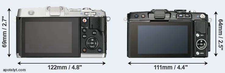 Comparison E-P5 or E-PL5 rear