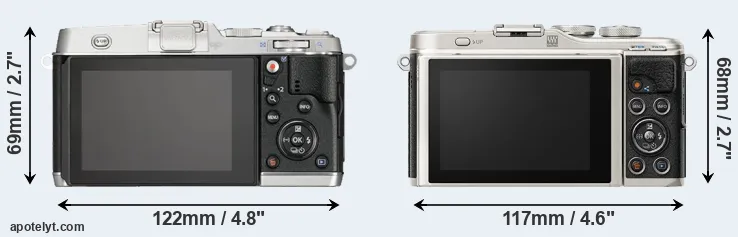 Comparison E-P5 or E-PL9 rear