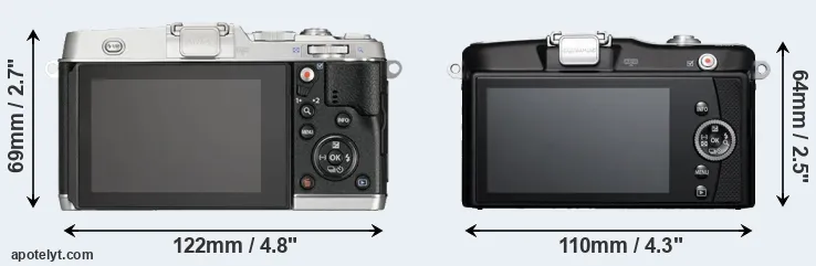 Comparison E-P5 or E-PM1 rear