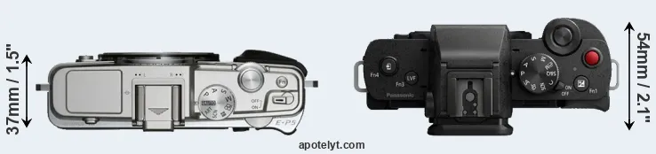 Compare E-P5 versus G100 top