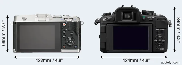 Comparison E-P5 or G2 rear