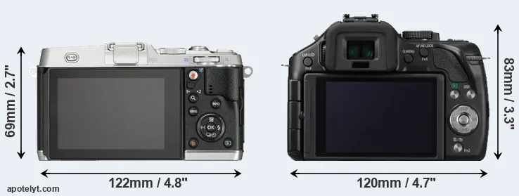 Comparison E-P5 or G5 rear