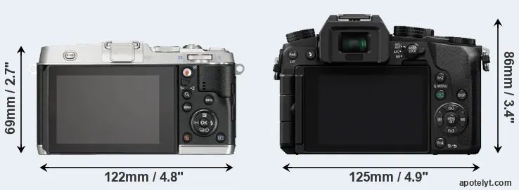 Comparison E-P5 or G7 rear